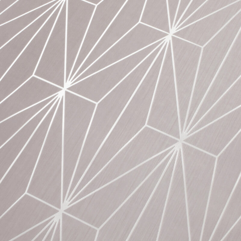 Kayla Blue and Bronze Geometric Wallpaper Shadow Stripe Effect by Muriva 703016 